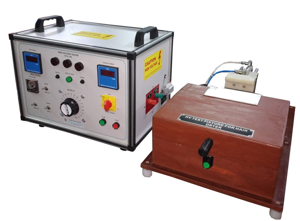 High-Voltage-Test-Setup-for-Hair-Dryer-and-Hair-Straightner